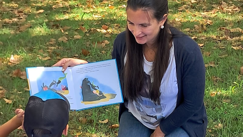 Hora do Conto + Atividade com Filipa Parrinha no Jardim da Cova da Piedade, Almada